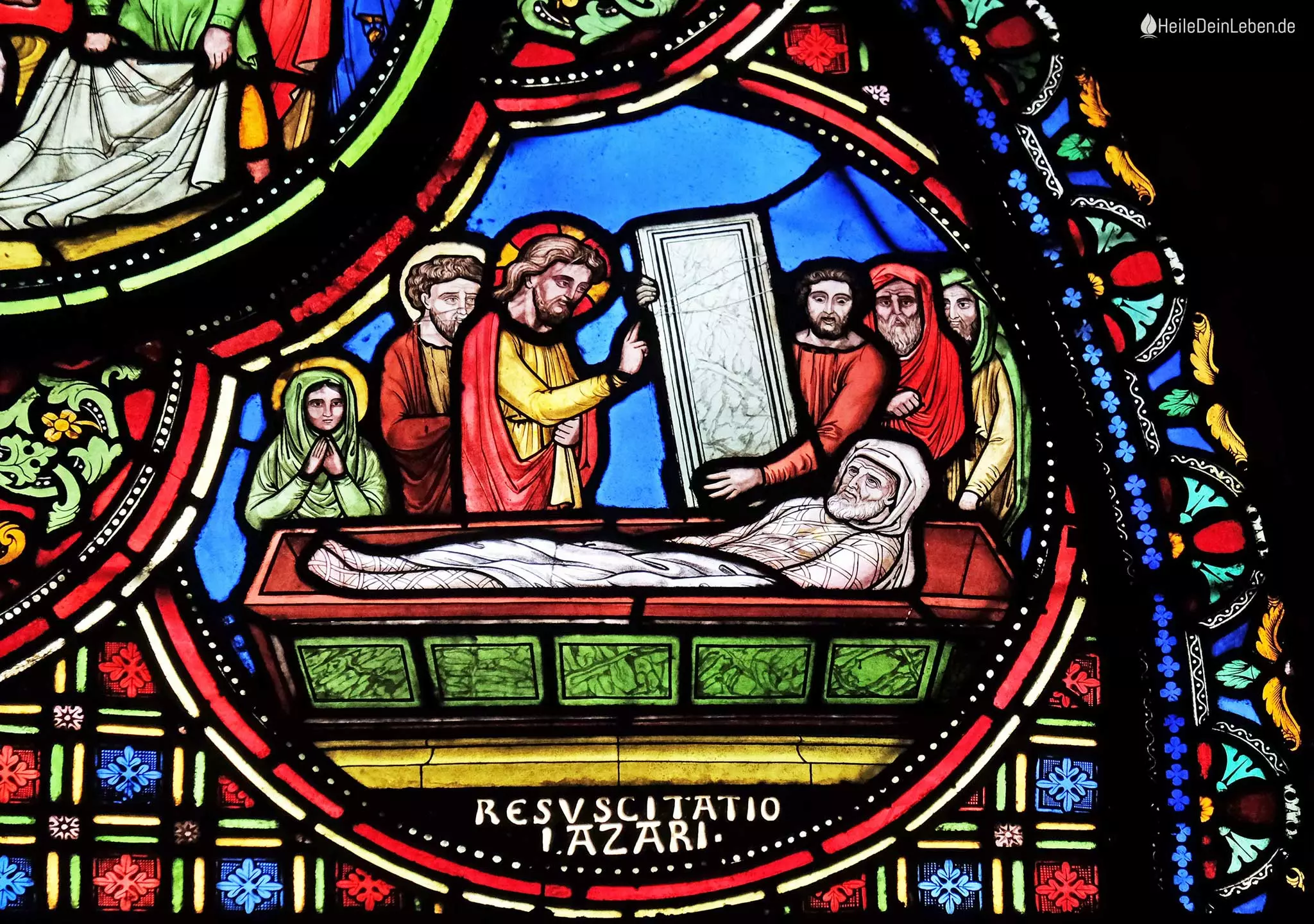 Die Auferstehung Lazarus, Bild aus der Pfarrkirche Saint-Germain-l’Auxerrois in Paris 